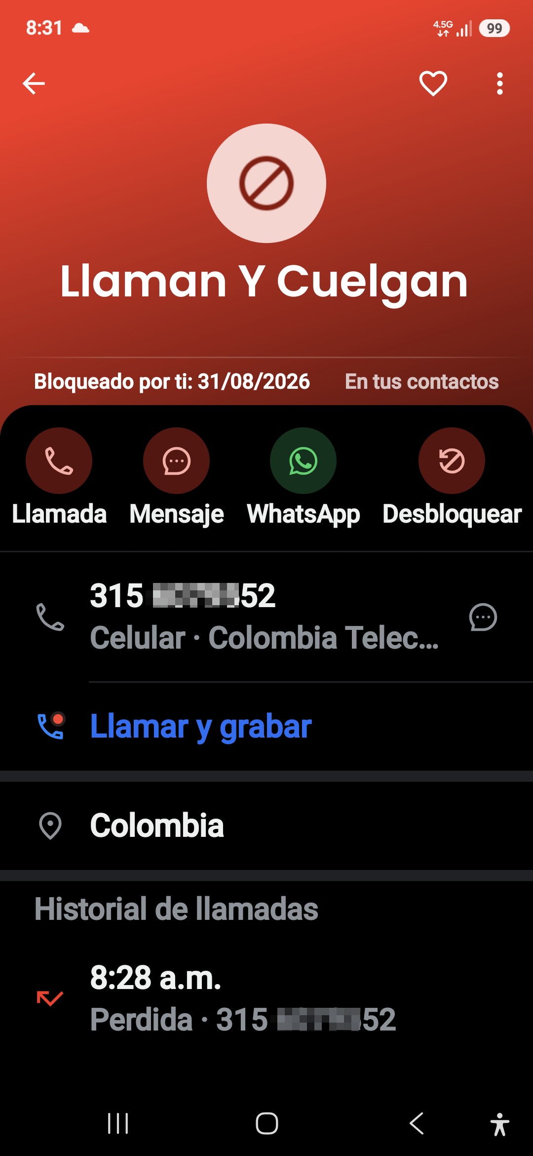 Automated call