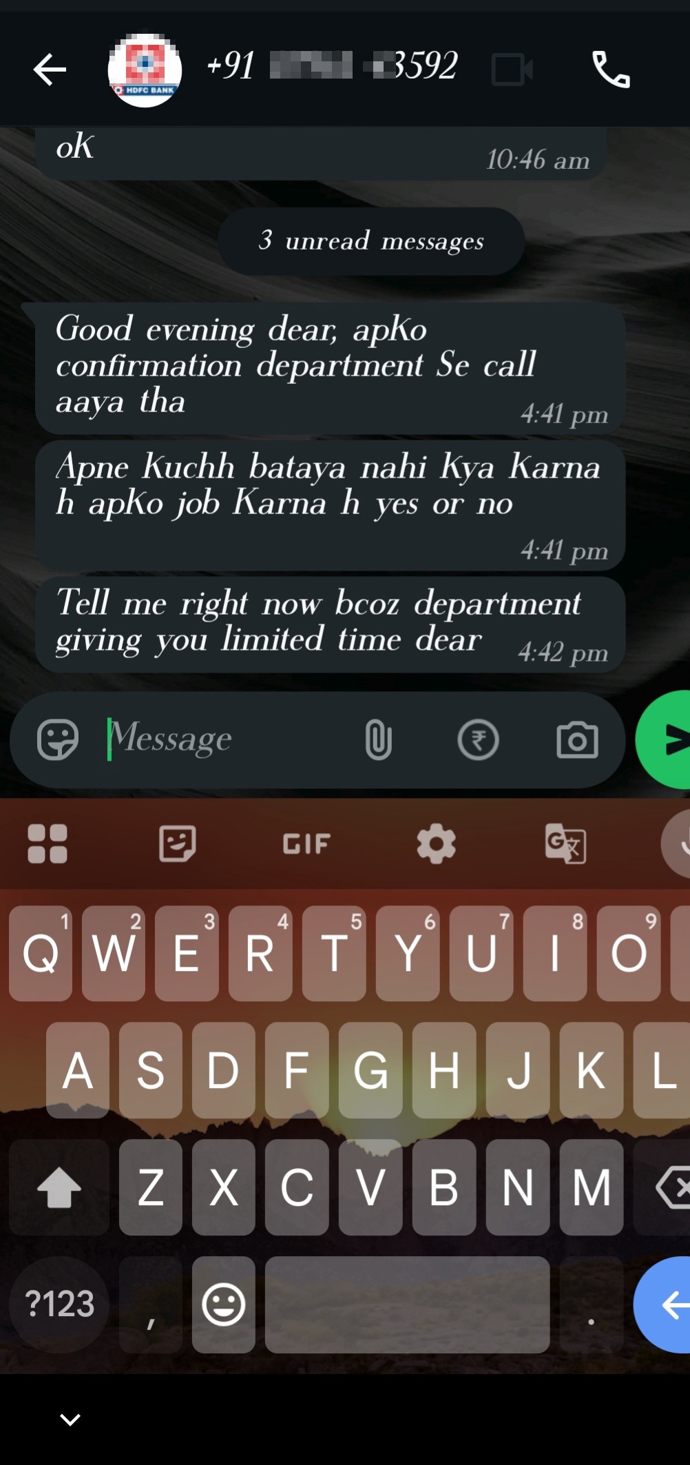 Don't receive call they are fraud 