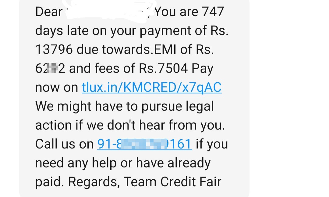Km credit fair Loan Fraud
