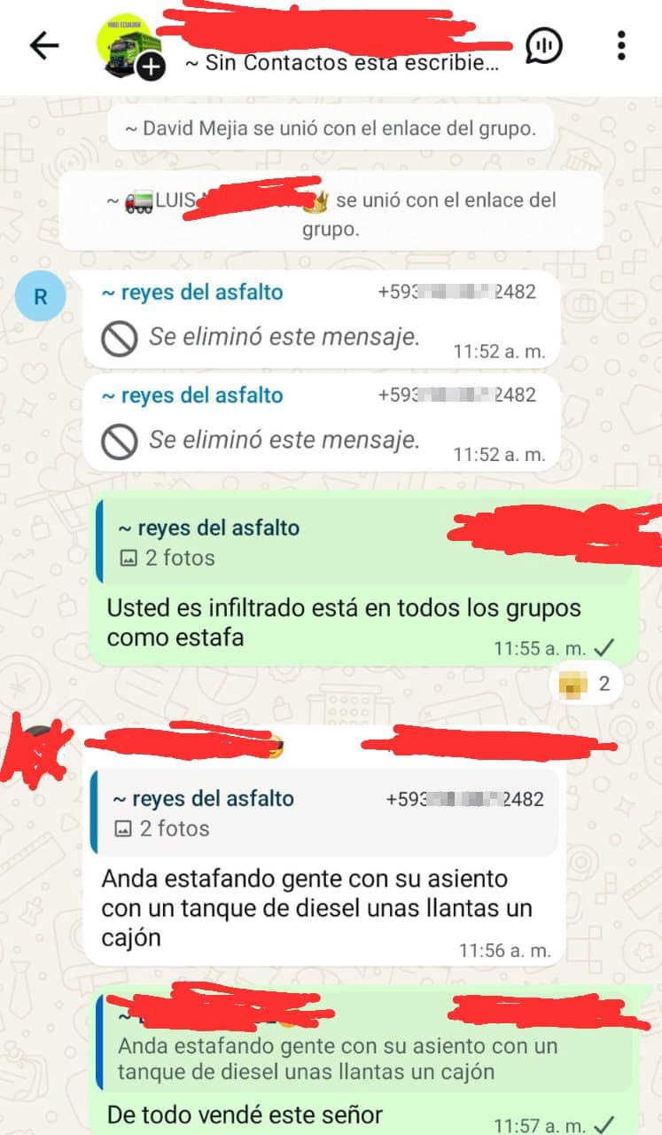 Scammer infiltrated in WhatsApp groups, especially driver groups. - image 3