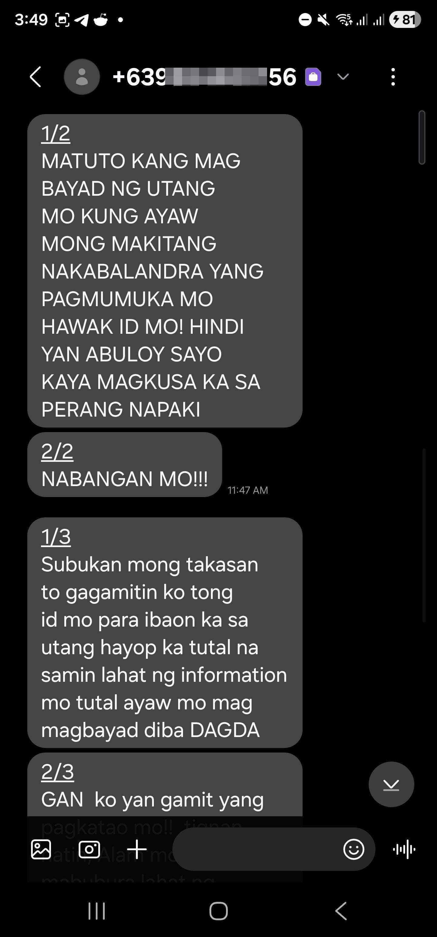 cashmum harassment - image 3