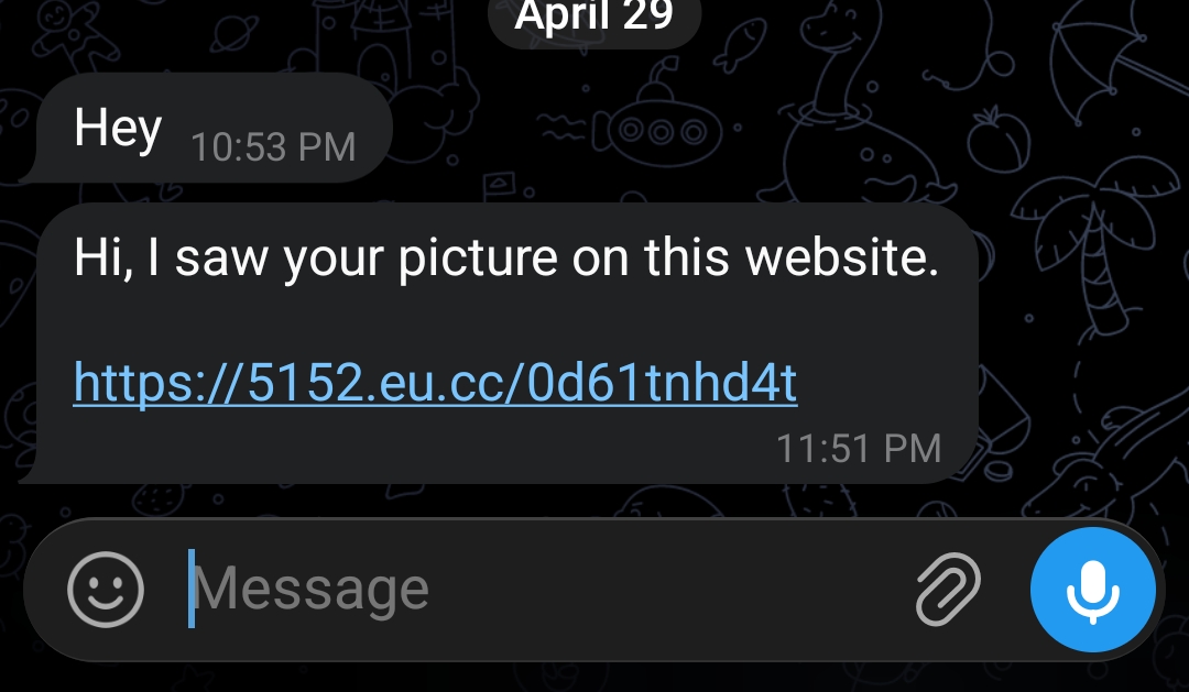 Scam link