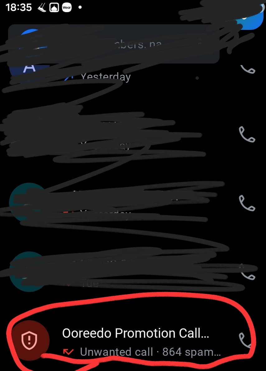 scam call omg