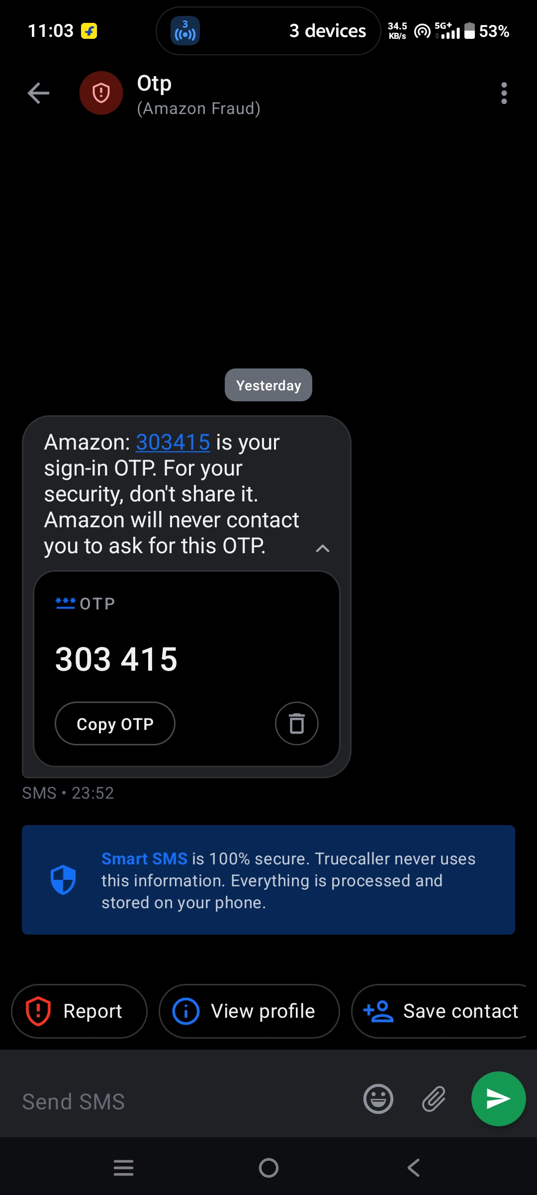 why it shows "amazon fraud" on top ? 