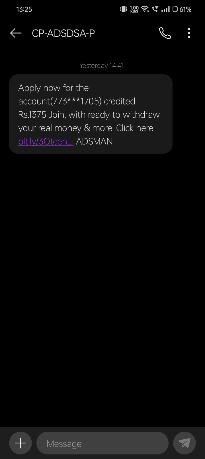 scam by massage  - image 2
