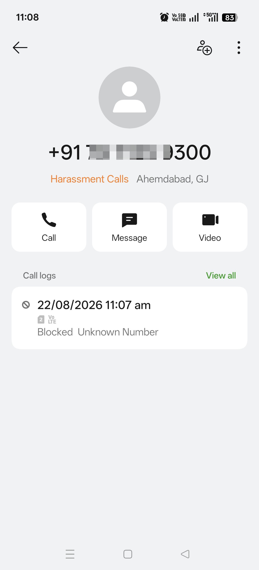 anonymous calls ( Ahemdabad)