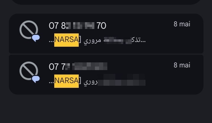 Traffic violations and they tell you it's necessary to pay with a code, and they reduced the price by half for you.