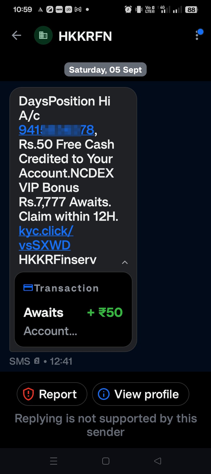 fraud message - image 3