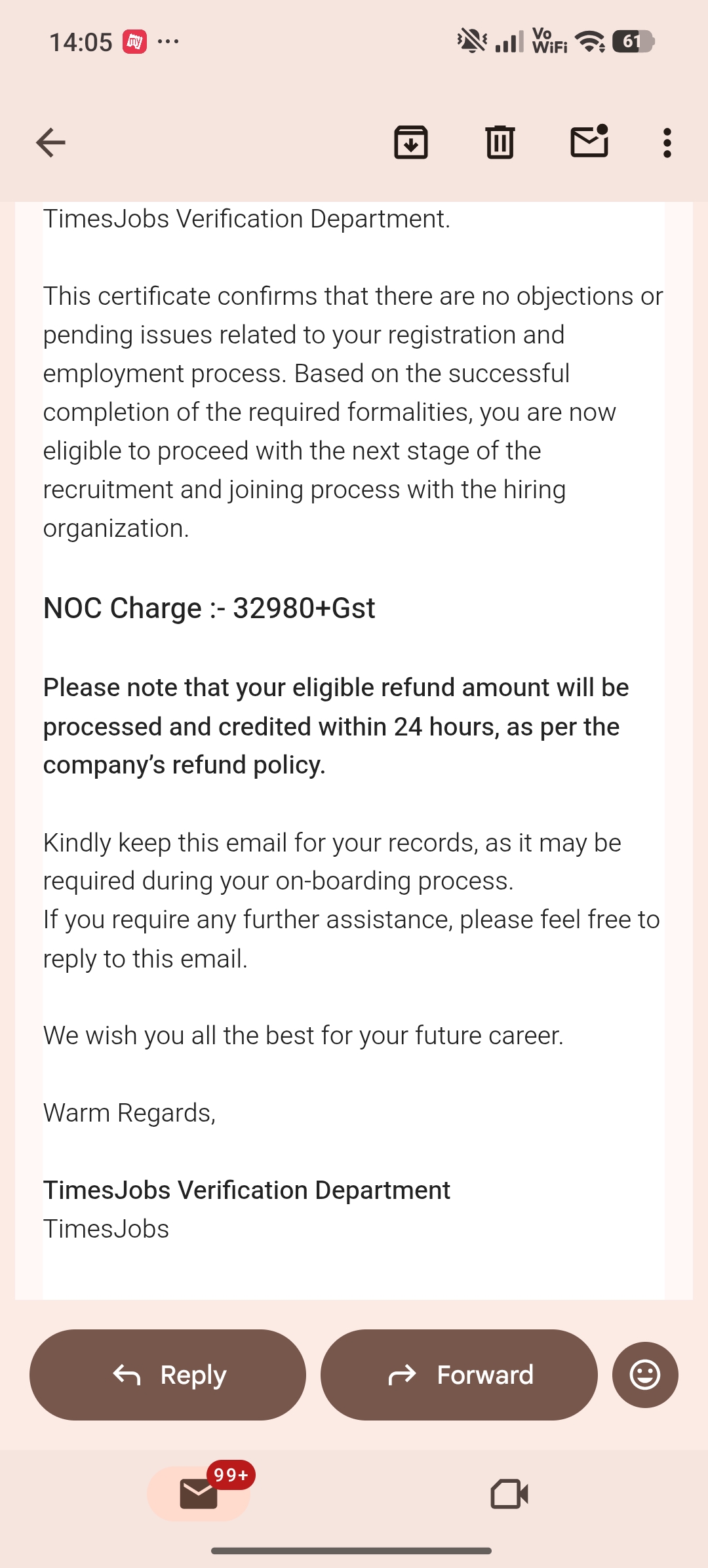 Regarding Recruitment fraud done - image 2