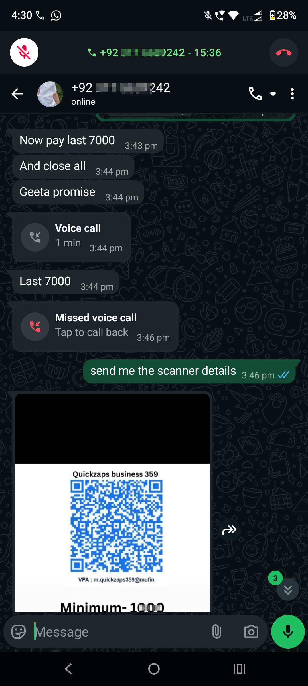 I have taken a loan of 6000 for 15 days after that my payment is done but they are blackmailing - image 4