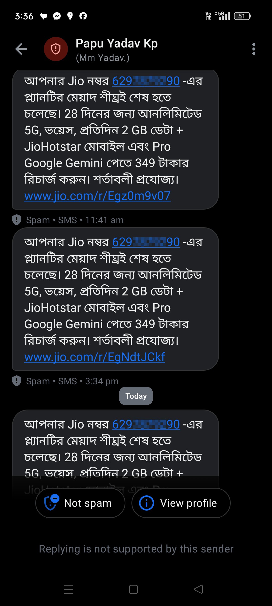 fraud messages