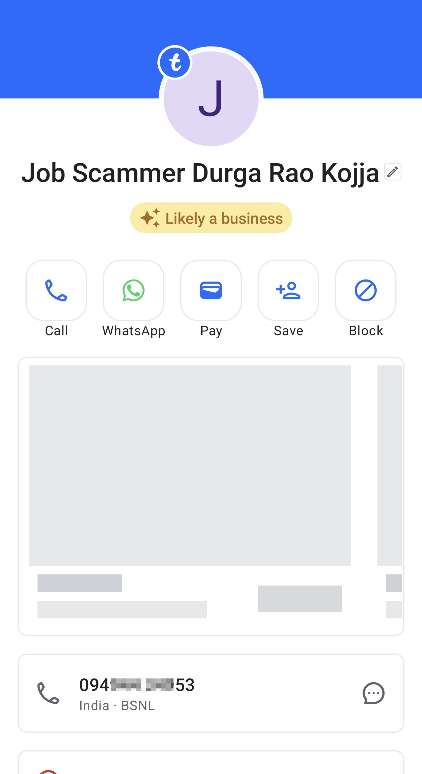 job scammer