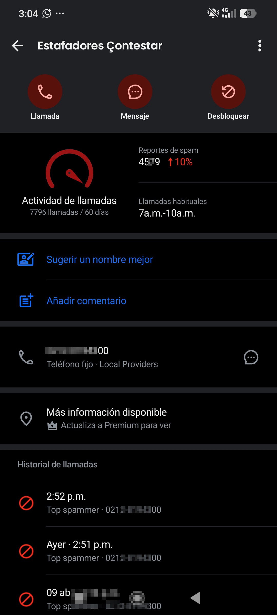scam call