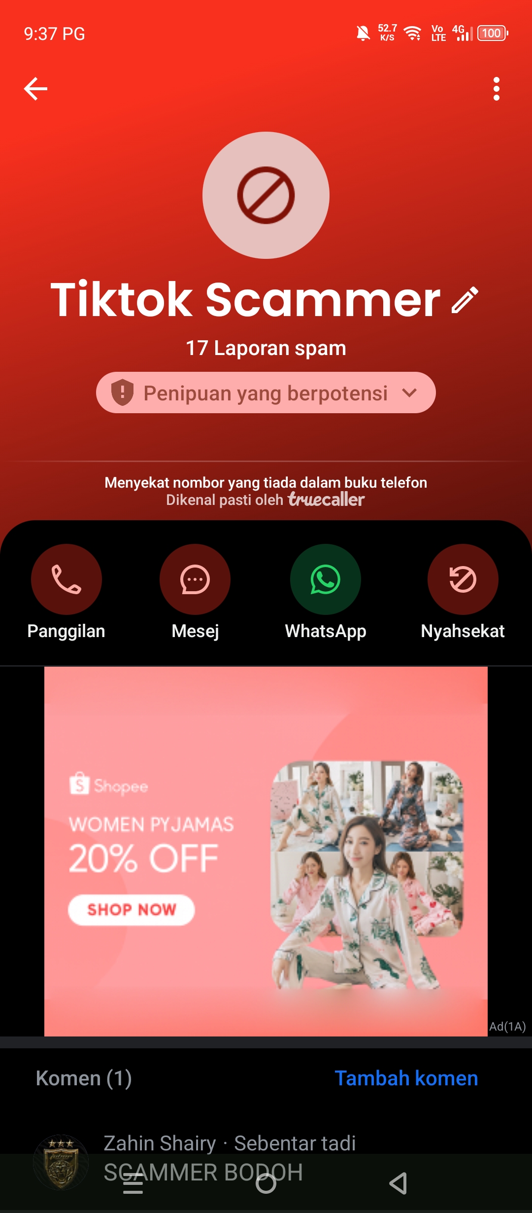 tiktok scammer 