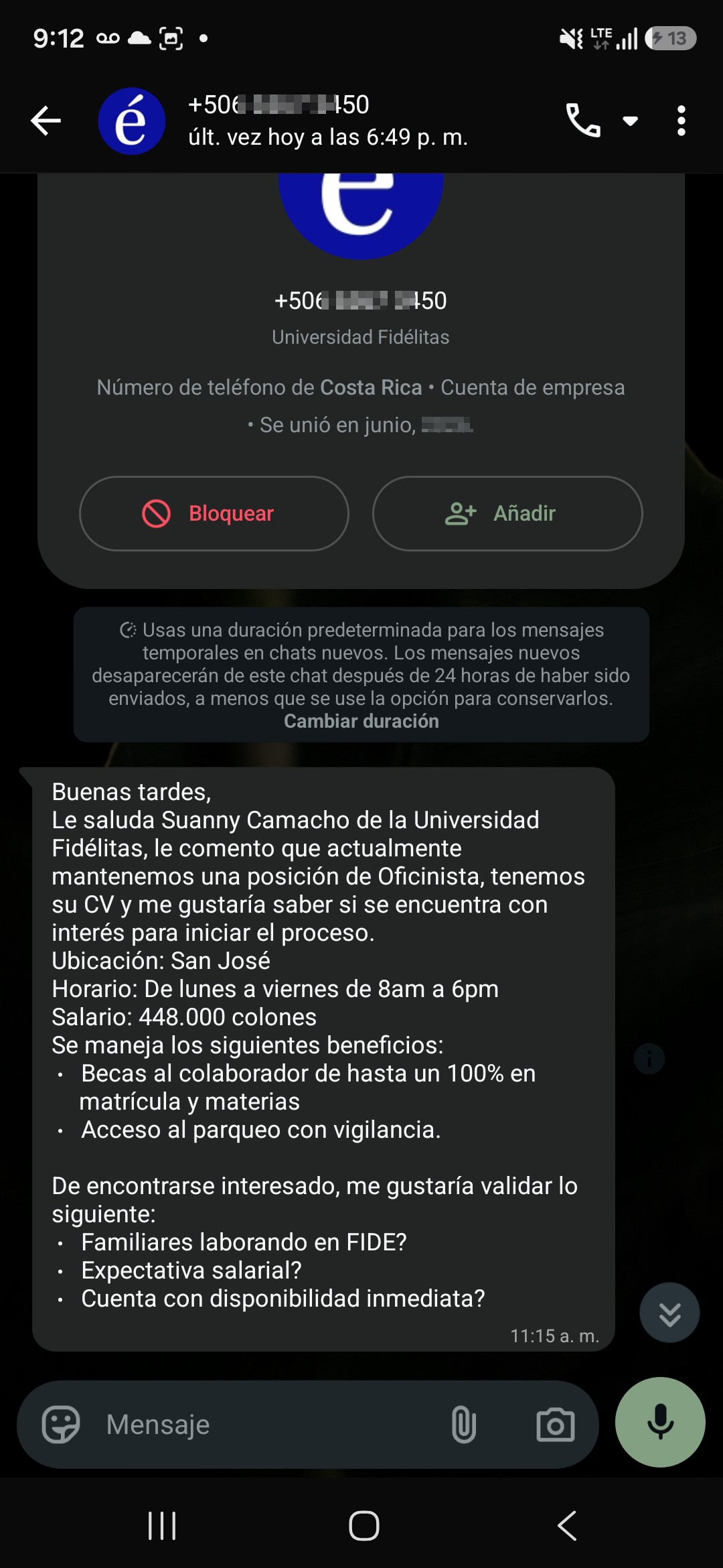 POSSIBLE SCAM?