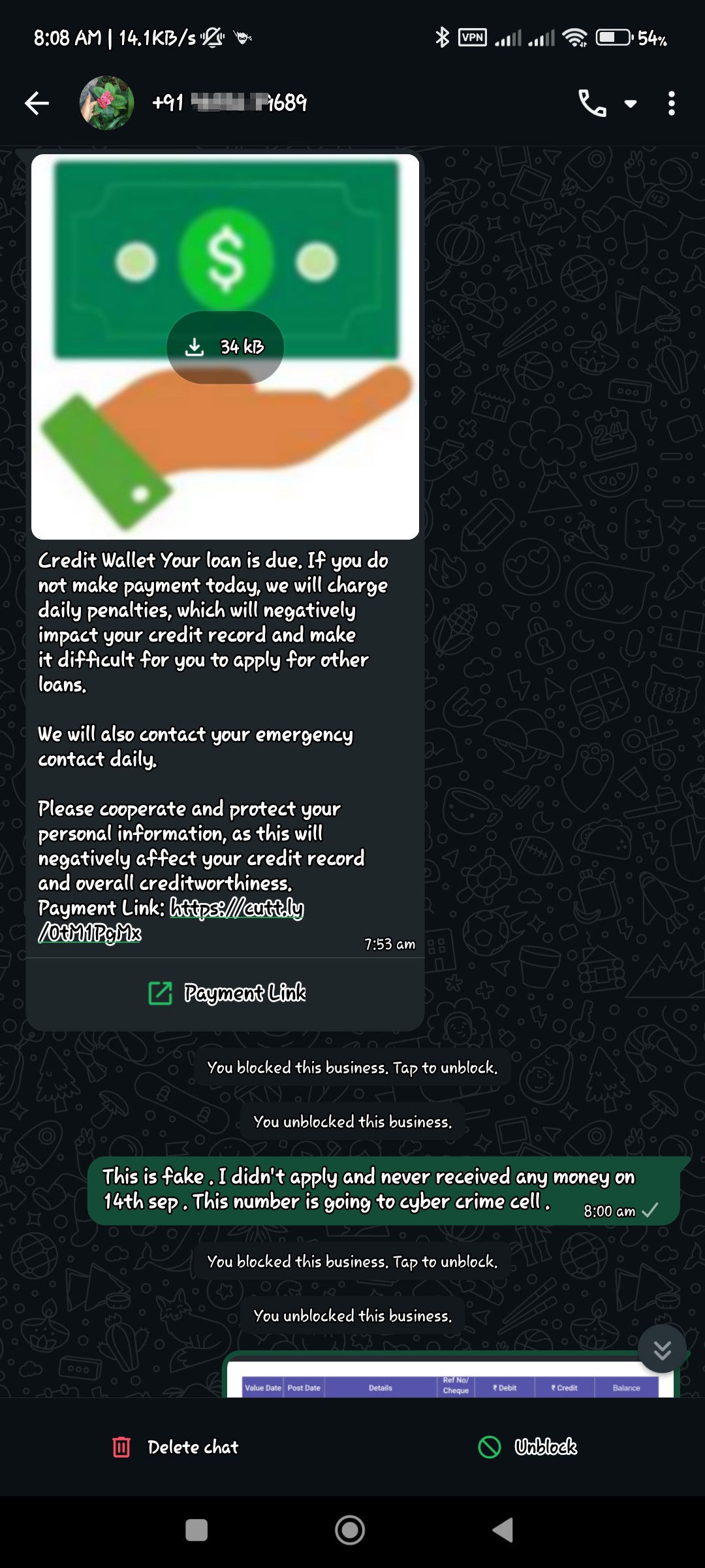 Fake Fraud be aware of Credit wallet 