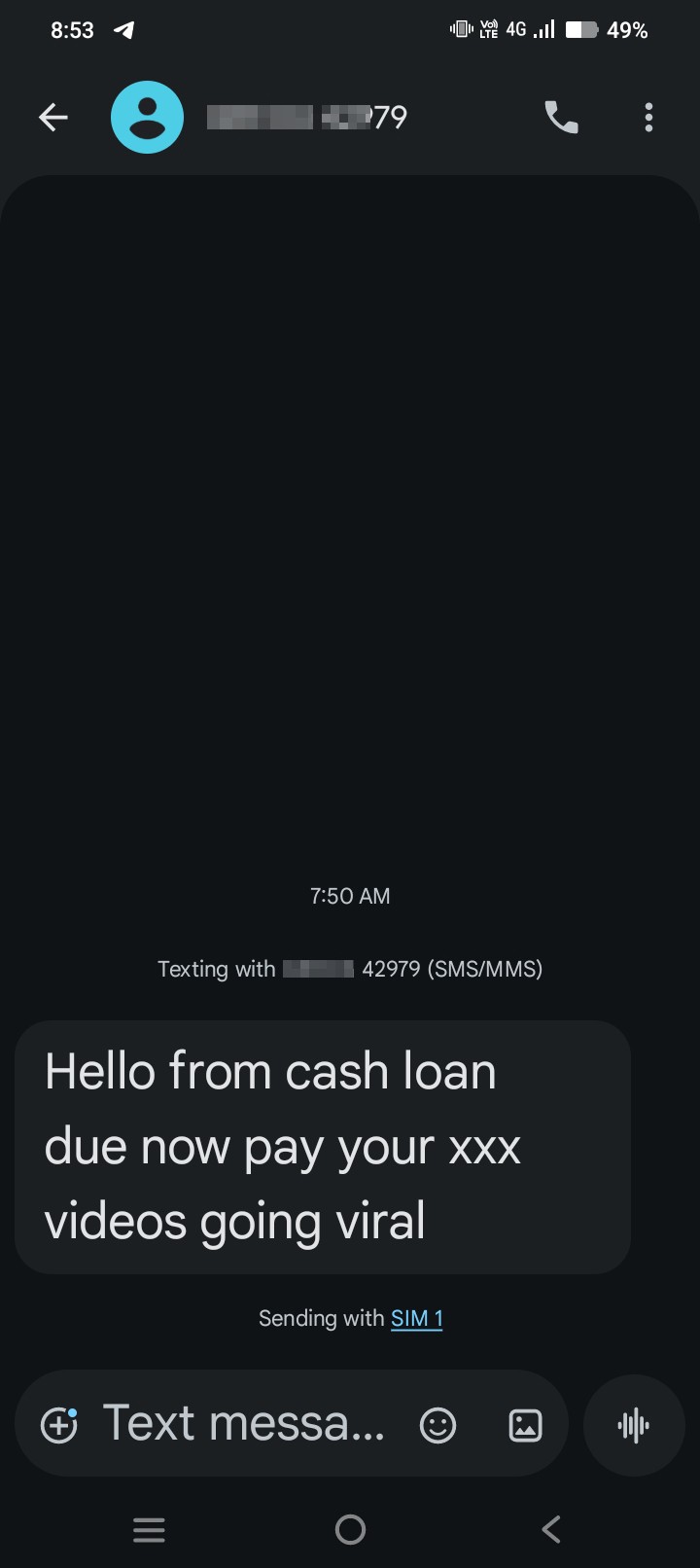bina loan ke xxx video viral karne ki dhanki de raha hai our pase mang raha 
