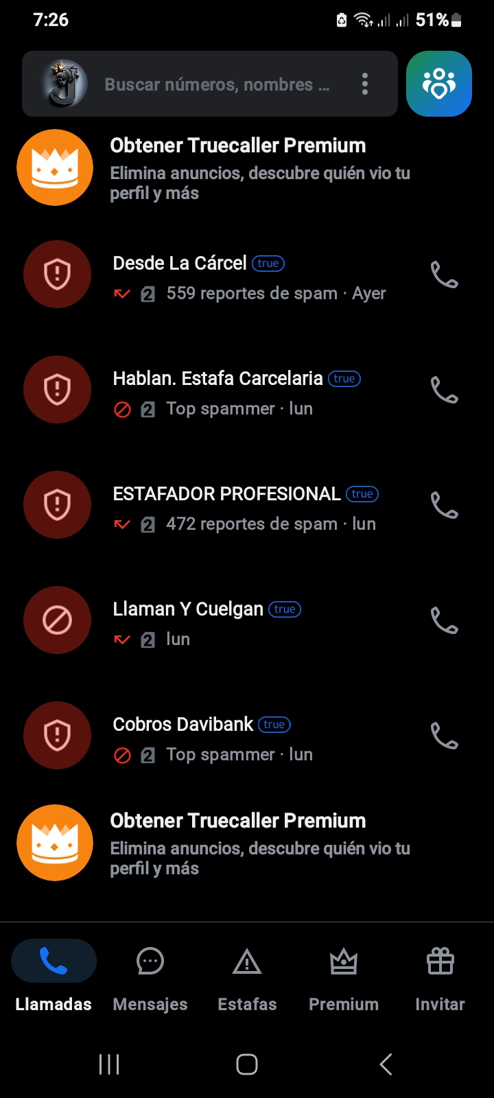 Many SPAM and GHOST calls blocked