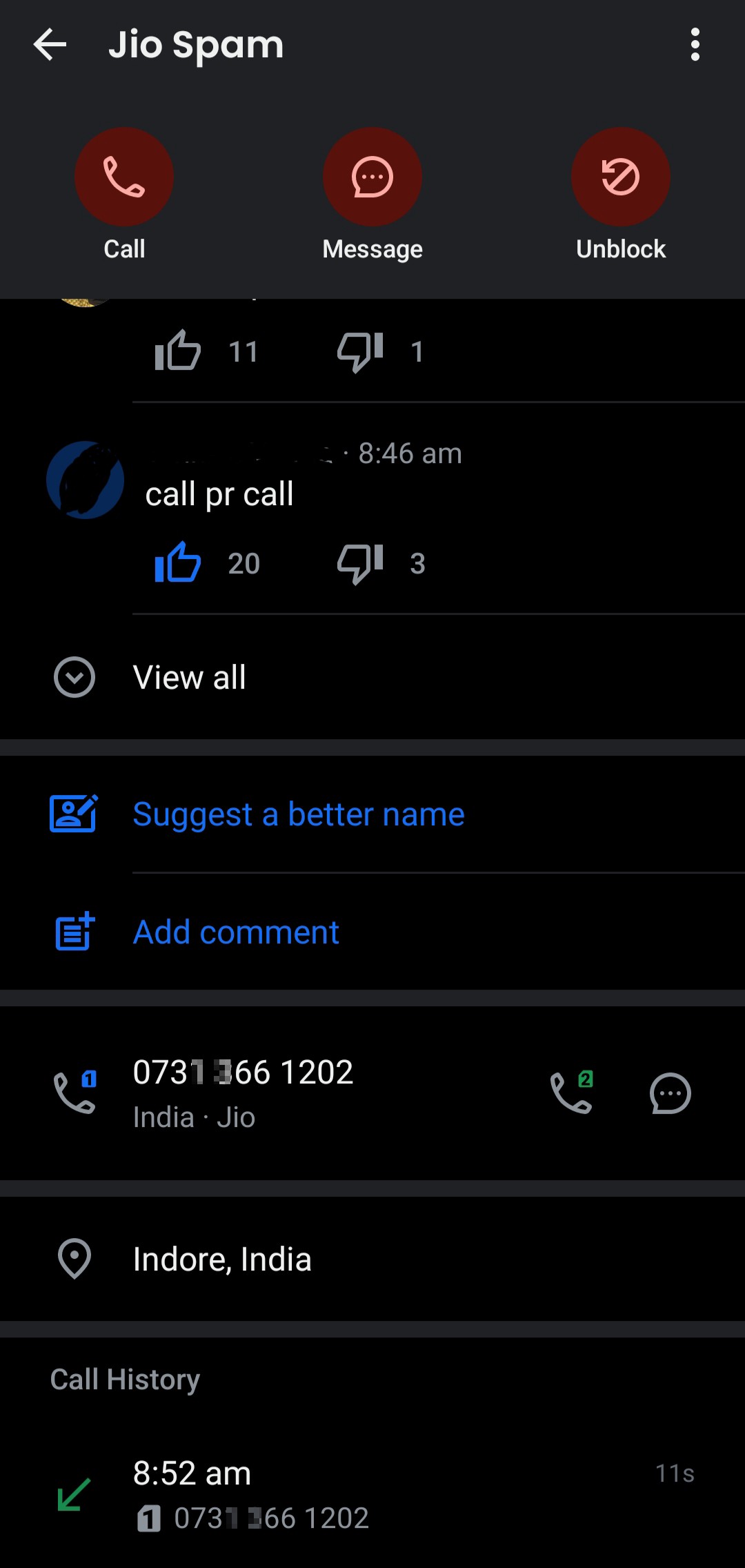 dozens of call from a silent number - image 2