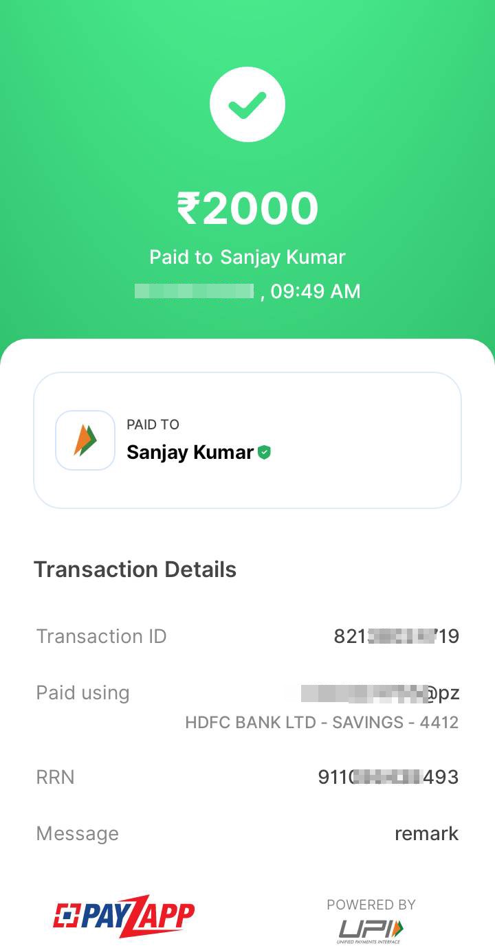 Money lost due to UPI scam