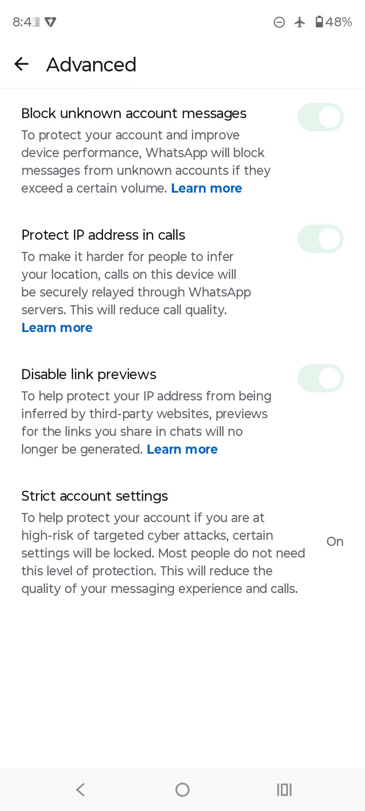 upgrade your WhatsApp privacy BLOCK-REPORT 