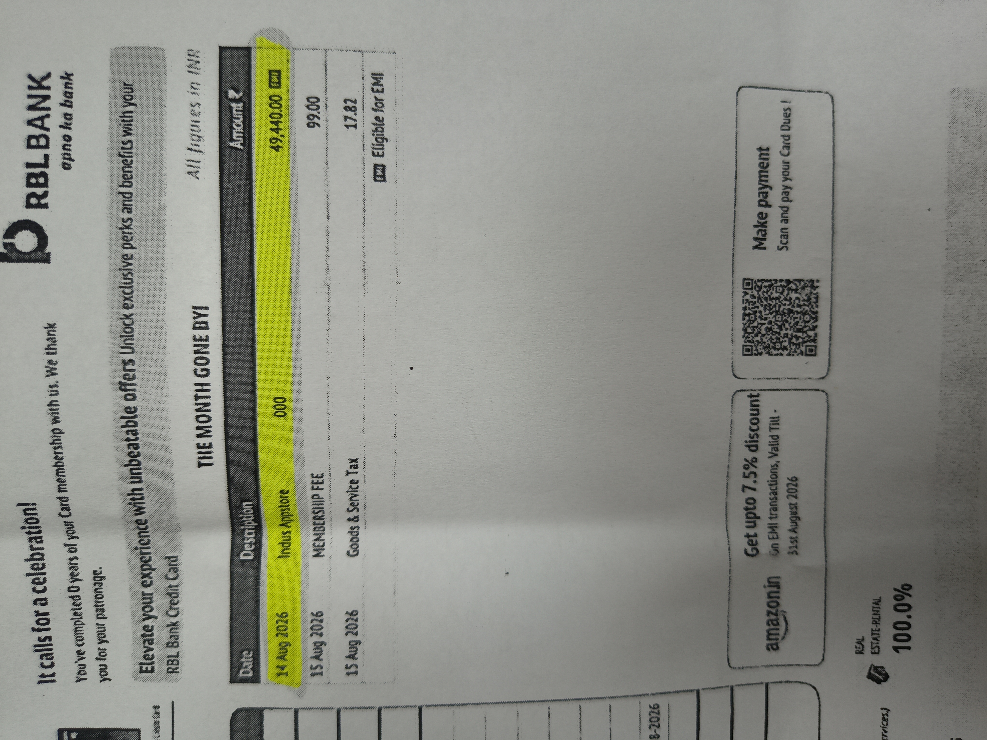 RBL Bank credit card fraud bill with daily harassment calls - image 3