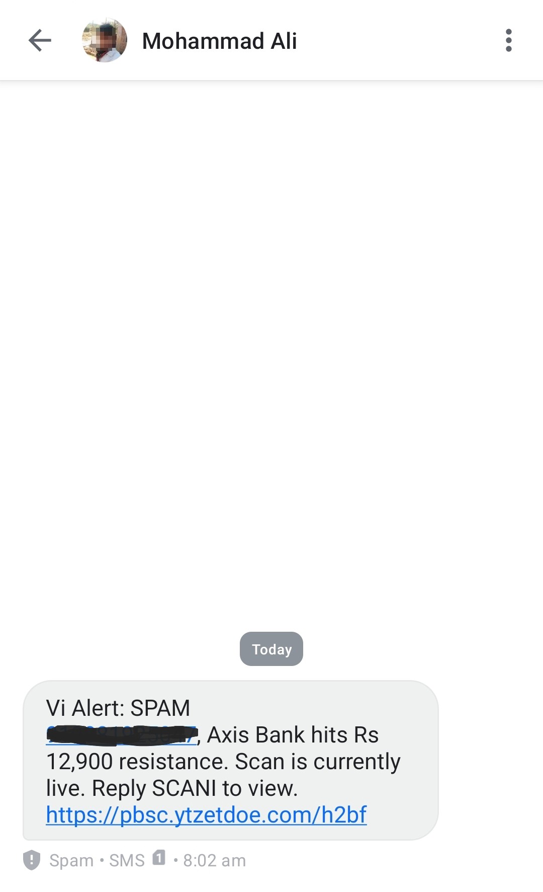 don't click on unknown links be safe 