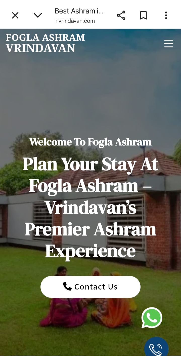 Visiting Vrindavan? BEWARE!! www.foglaashramvrindavan.com is FAKE - image 2