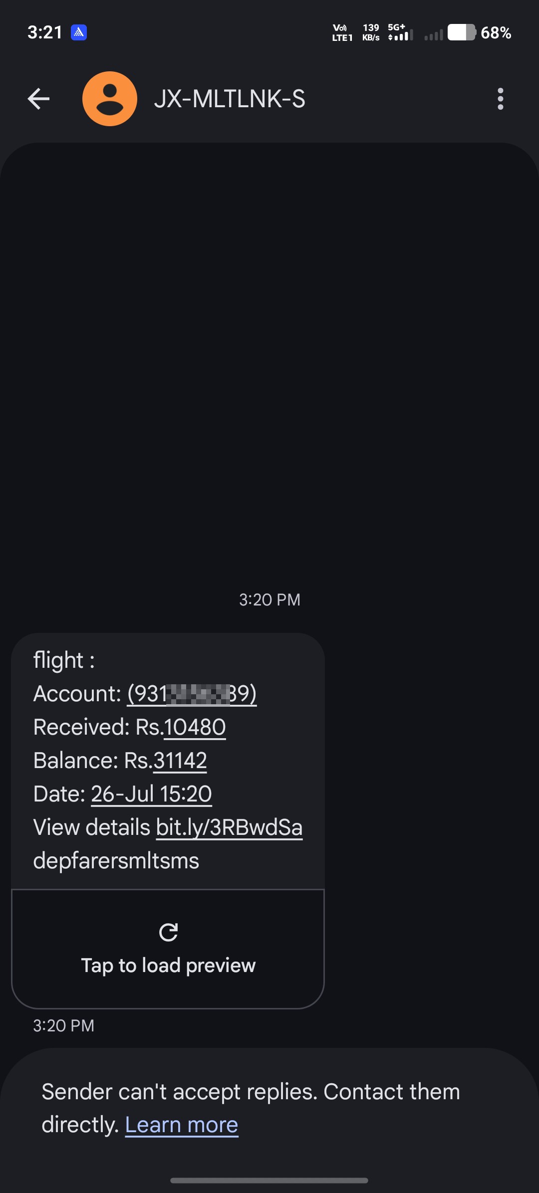 10,000 Credit to Your Account Scam