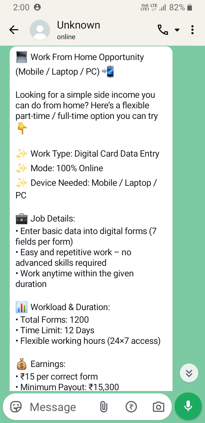 Digital Card Data Entry Scam  - image 5