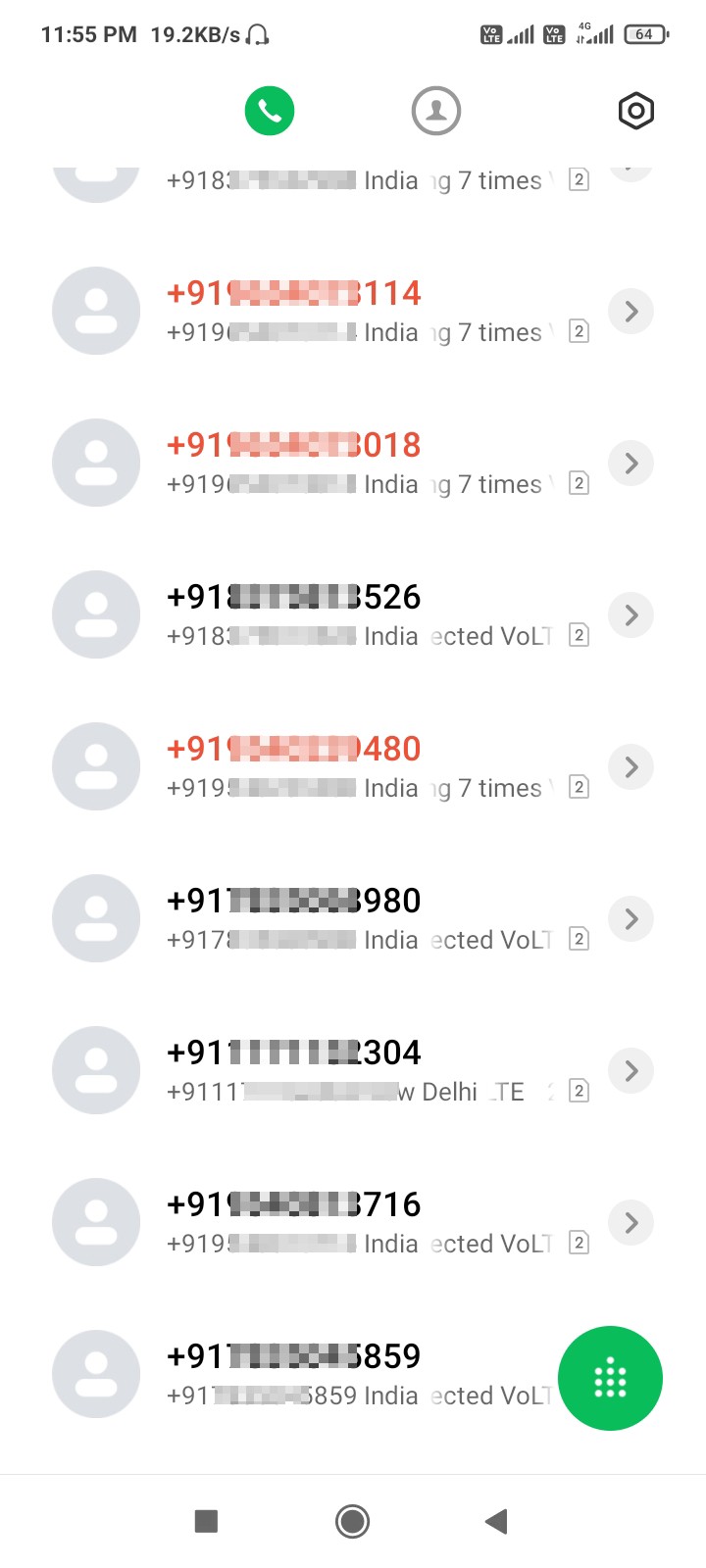 Spam and threat calls mobile numbers and Spam OTPs - image 2