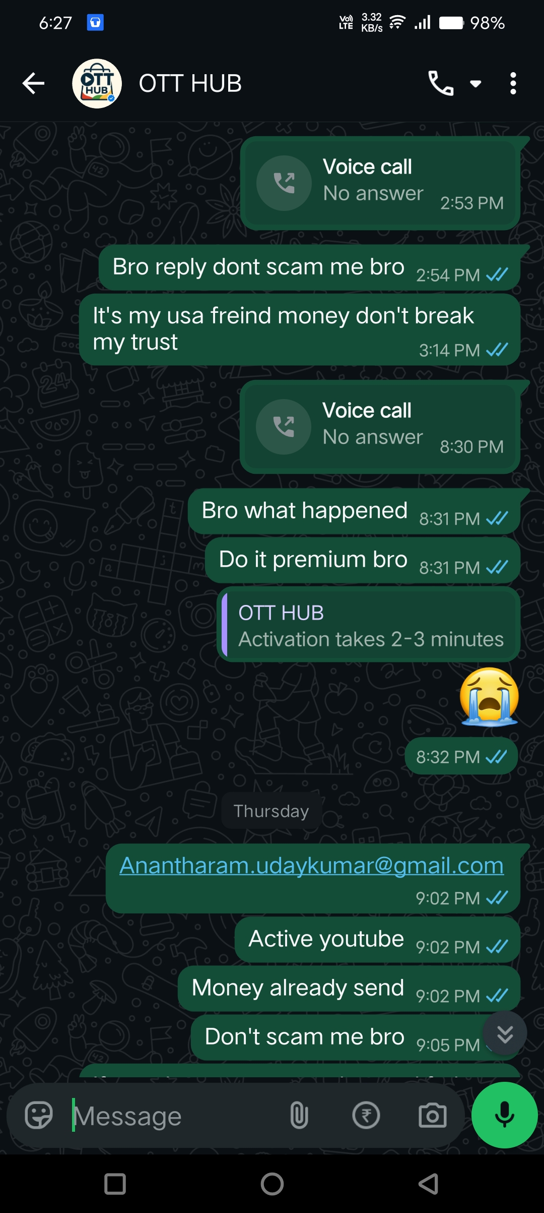 OTT HUB Scam - image 3