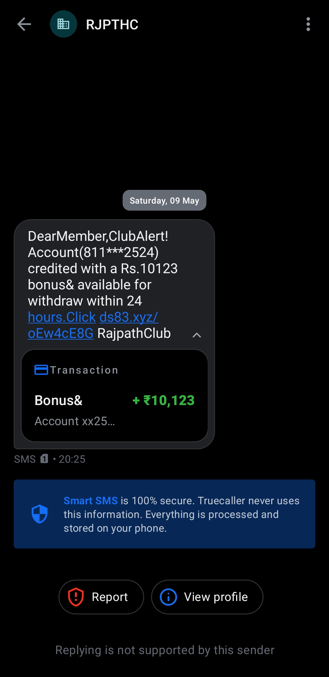 Scammed send the fake money pls avoid it everyone 