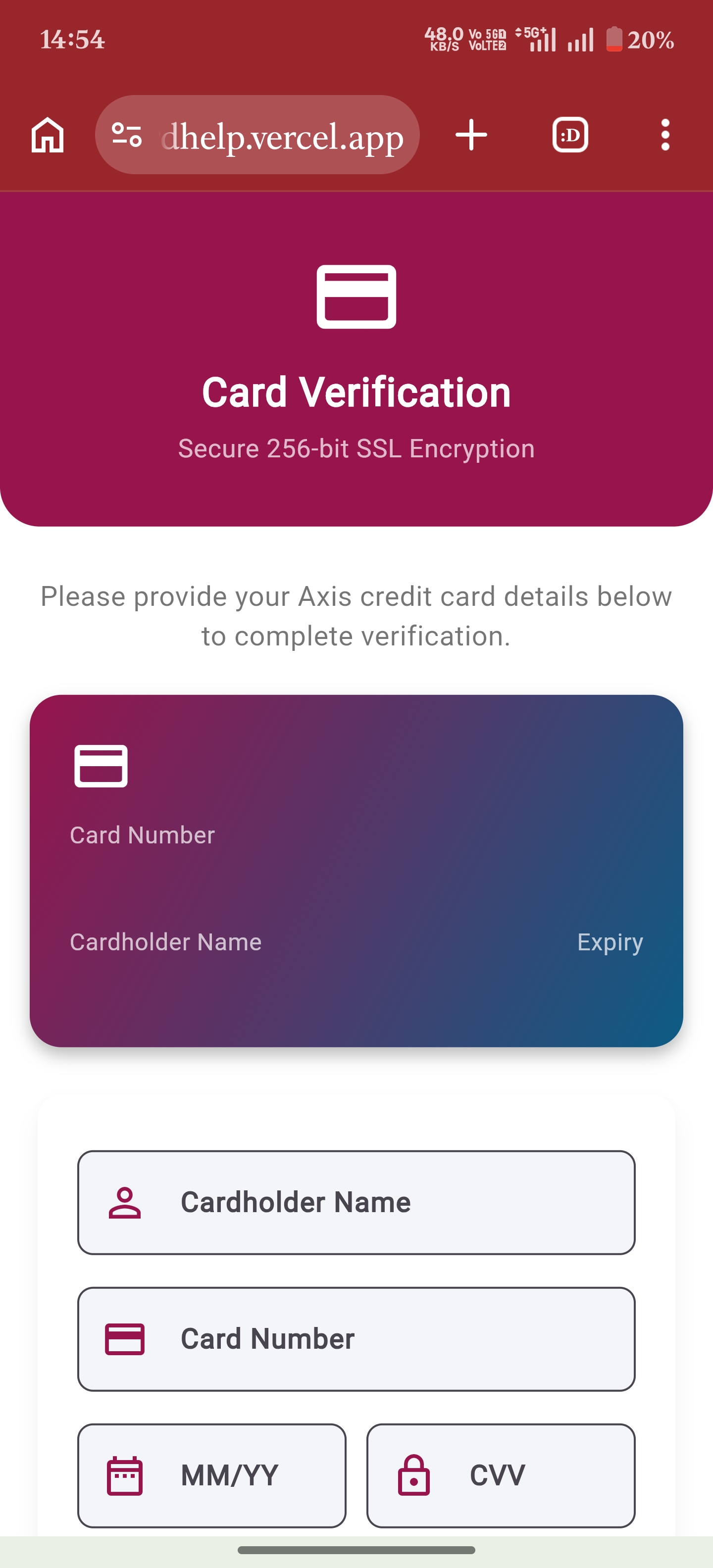 axis card rewards fraud