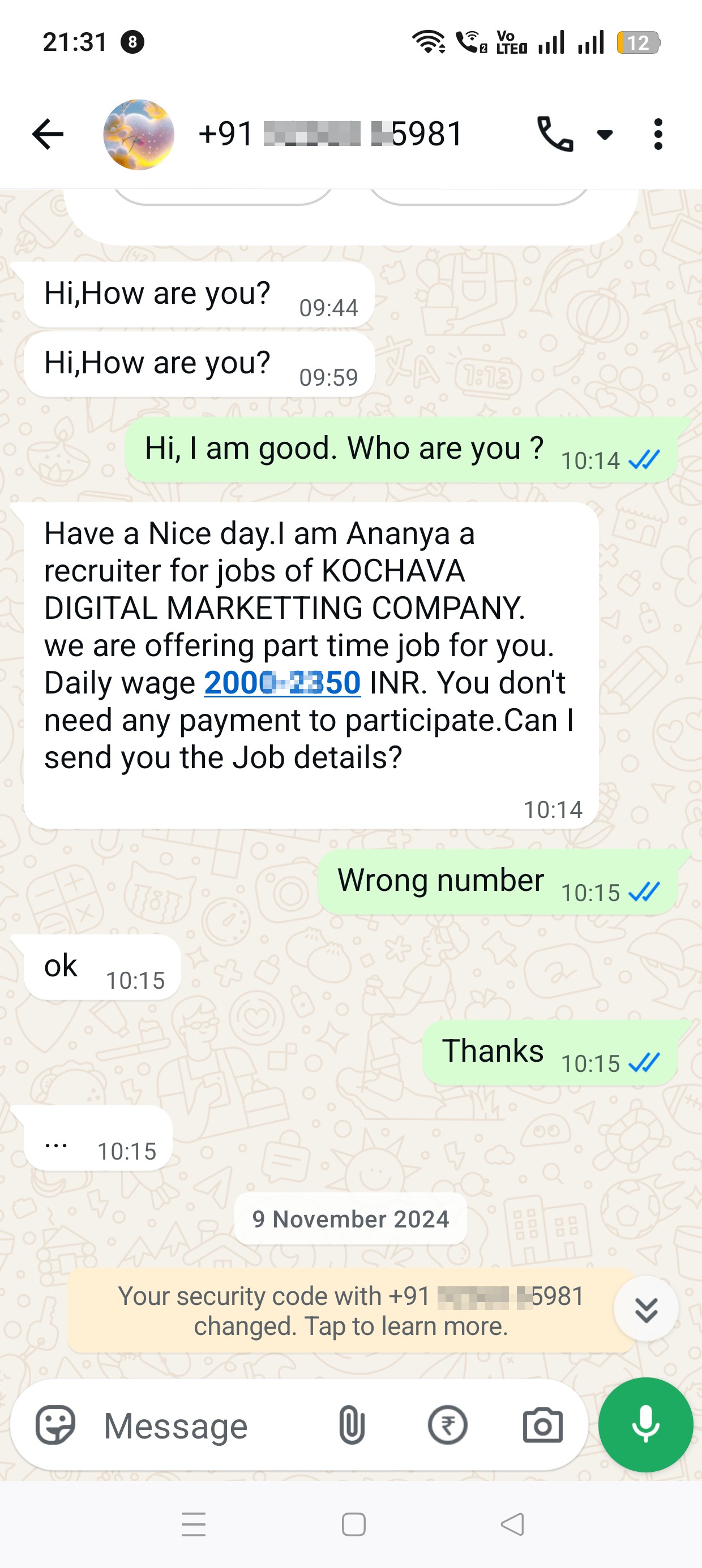 Digital Marketing scam
