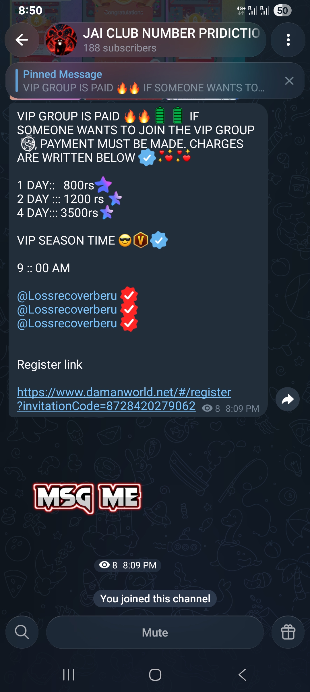 froud telegramme channel 