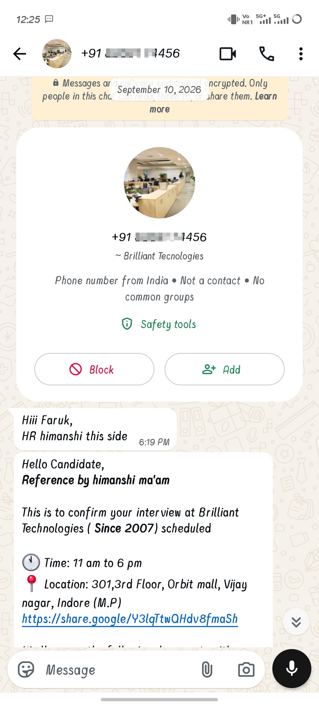 Job scam 