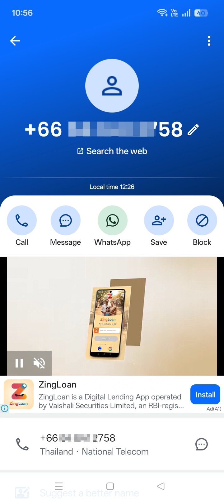 harassment call
