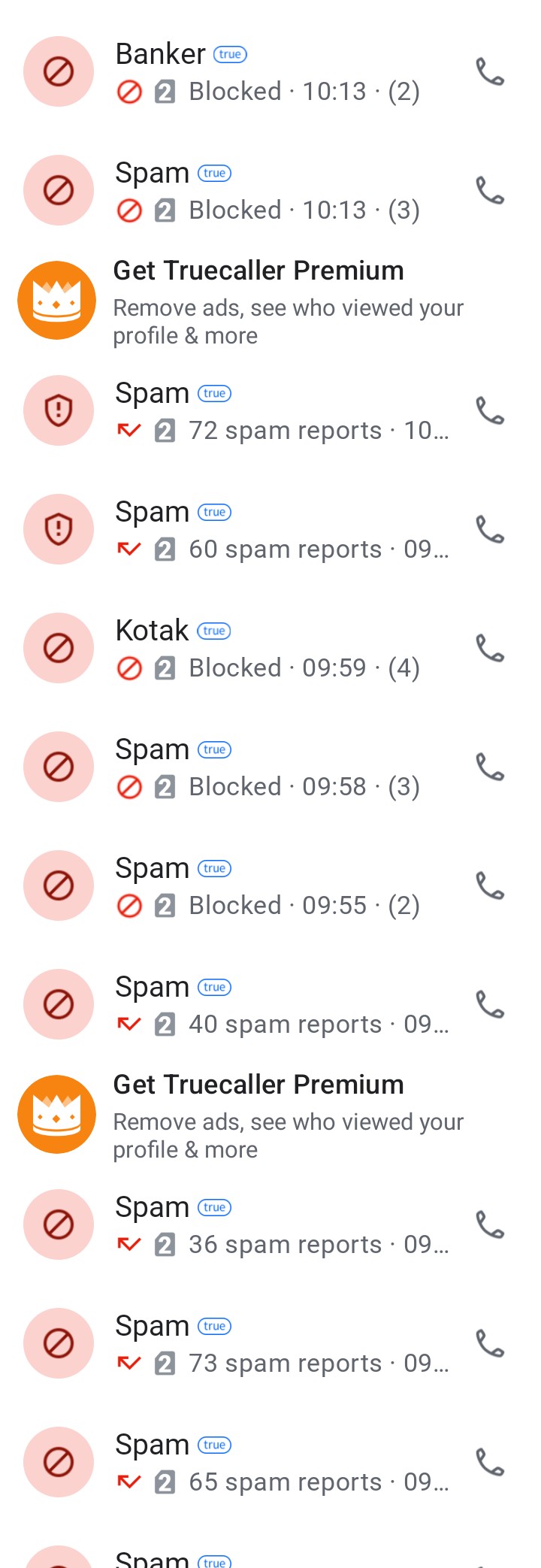 Fake calls number list. - image 2