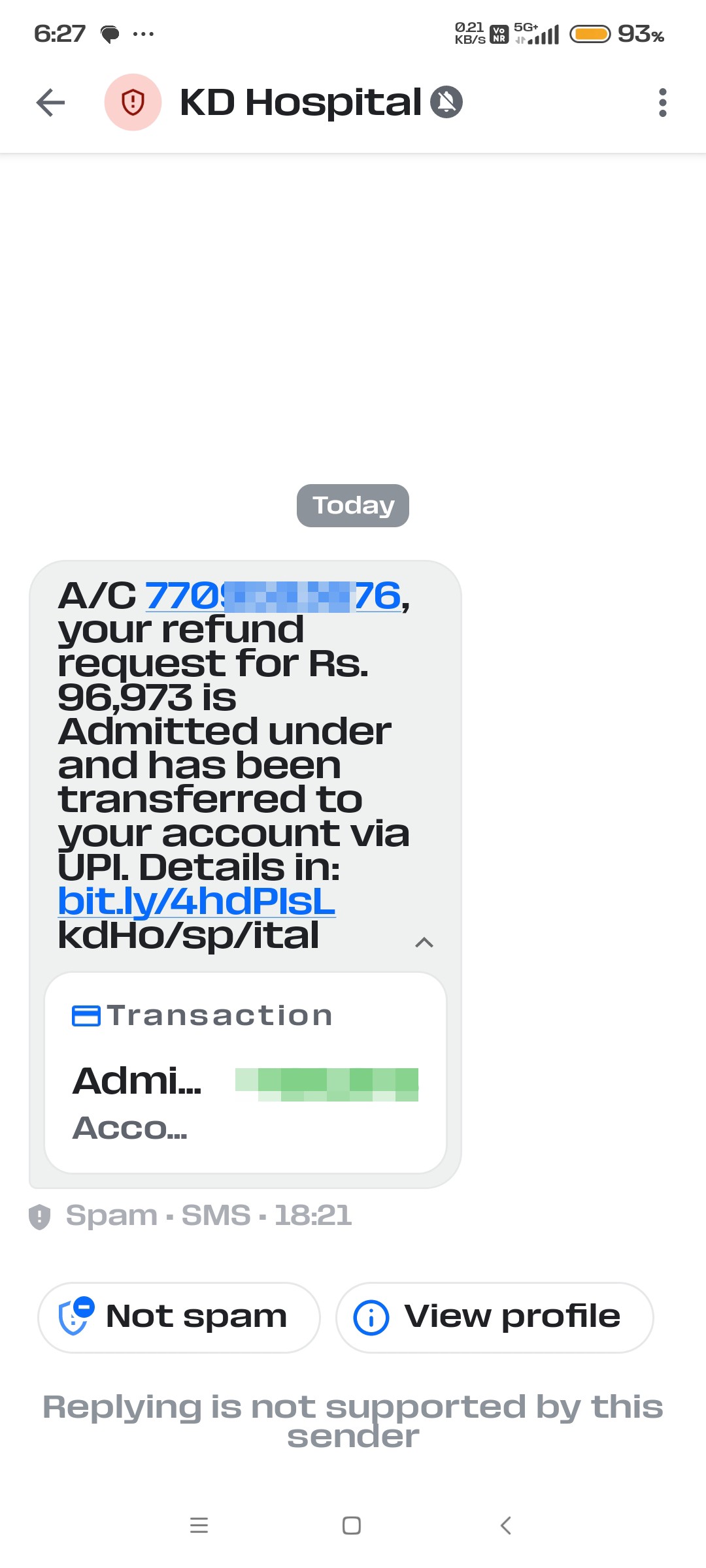 Fraud money sender 