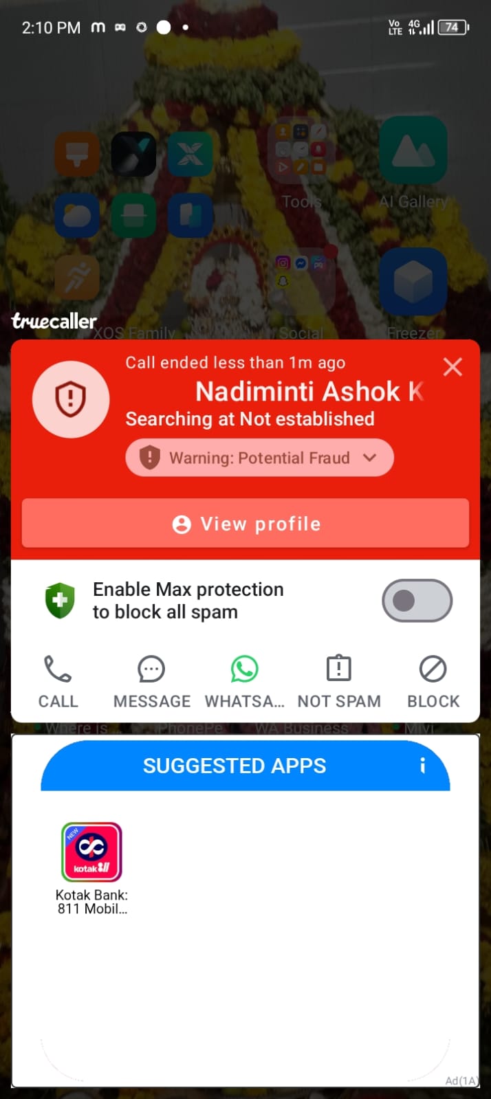 spam report