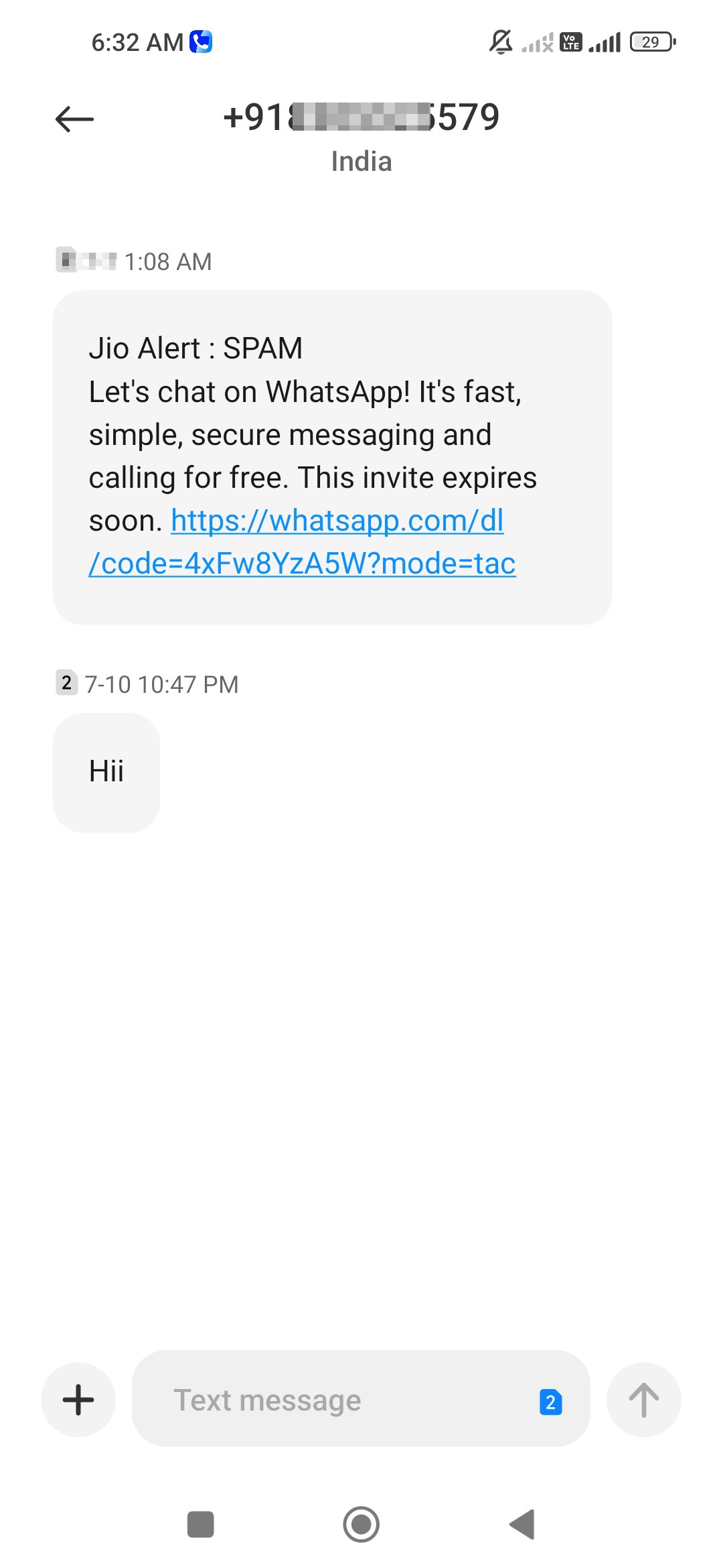 some fake msg for recharge