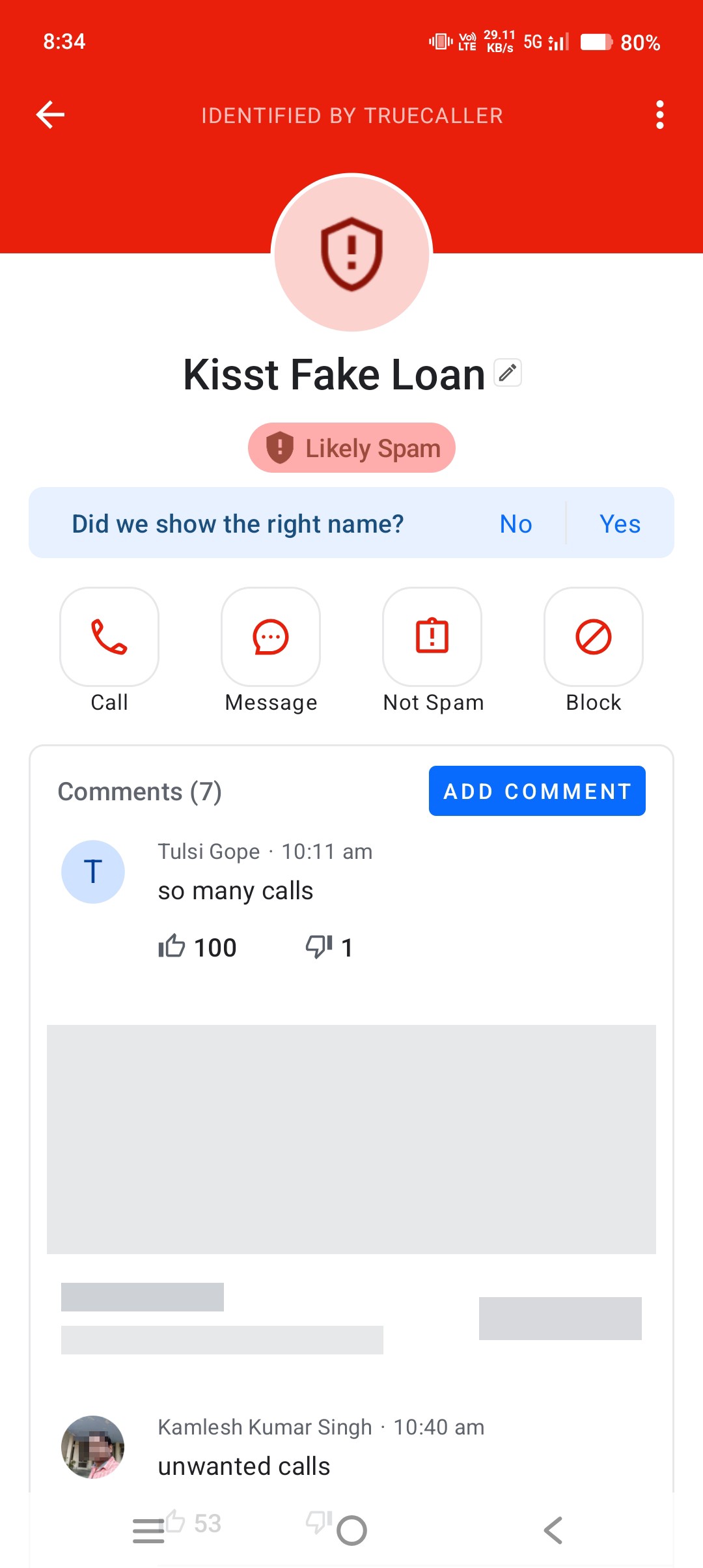 Fake call