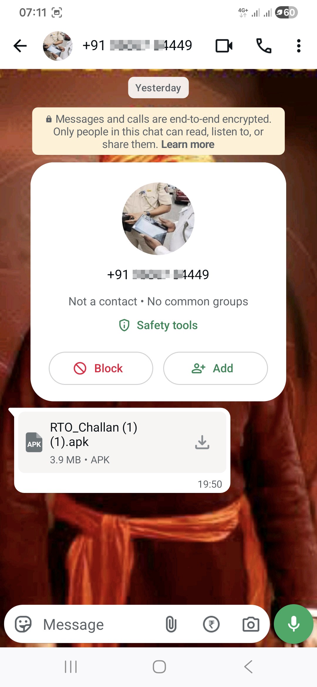 Potential RTO Scam