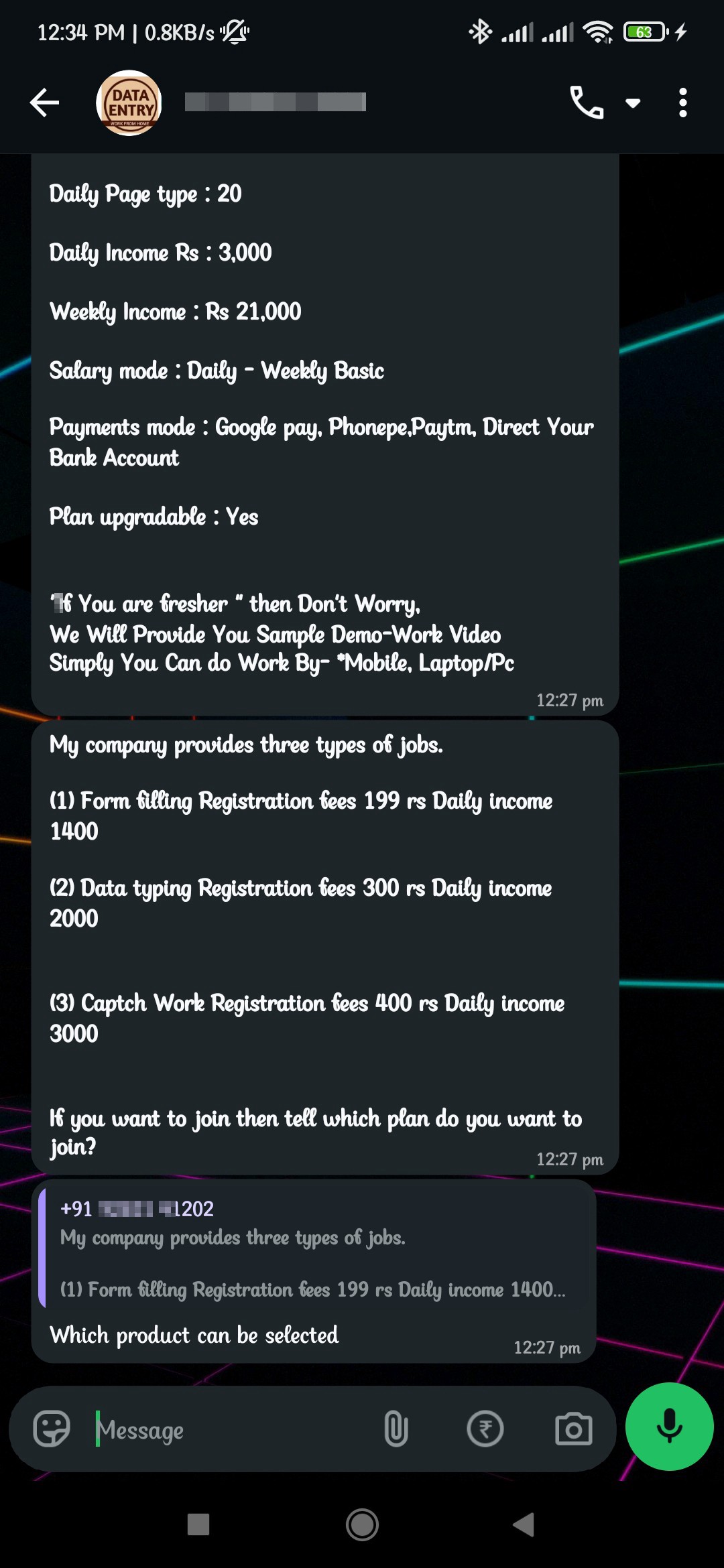 Job Work From Home  Fraud  - image 7