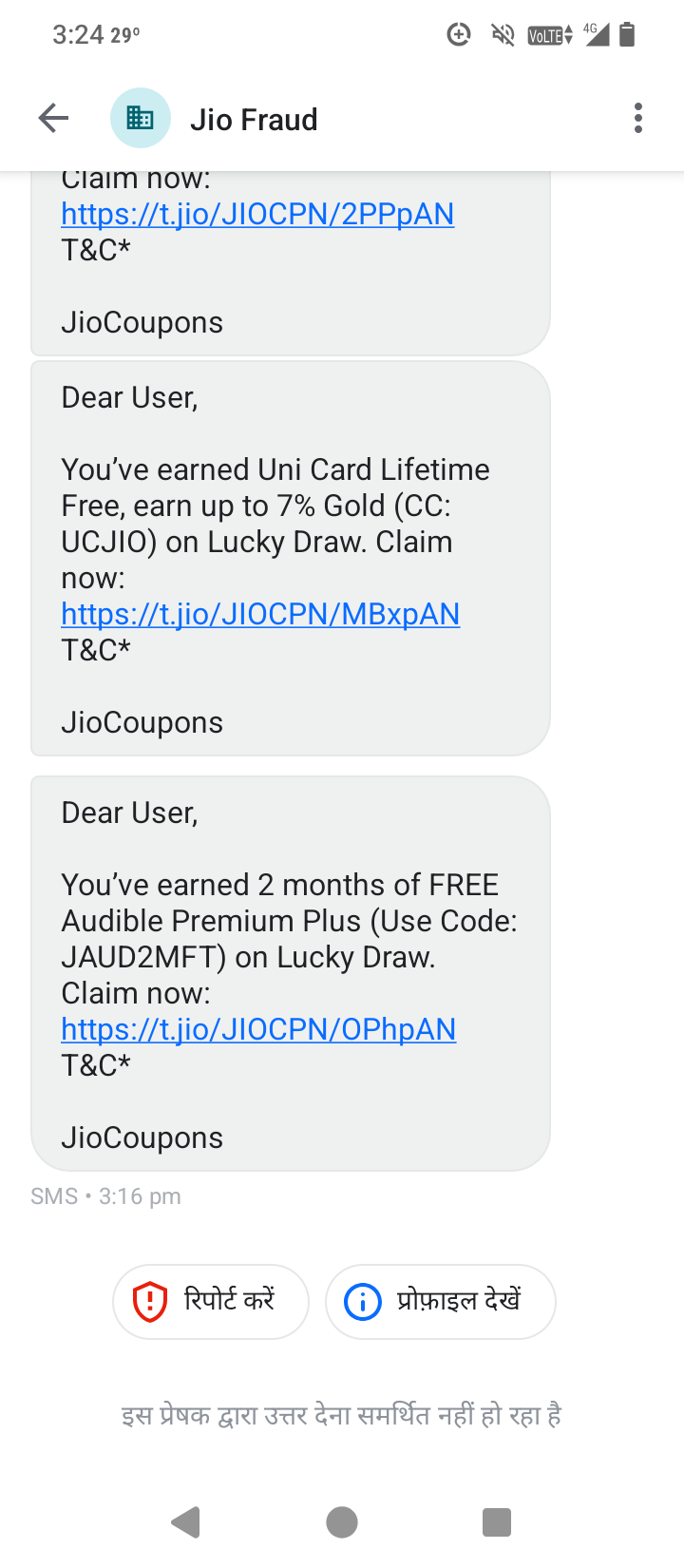 What are the Jio people doing to me?