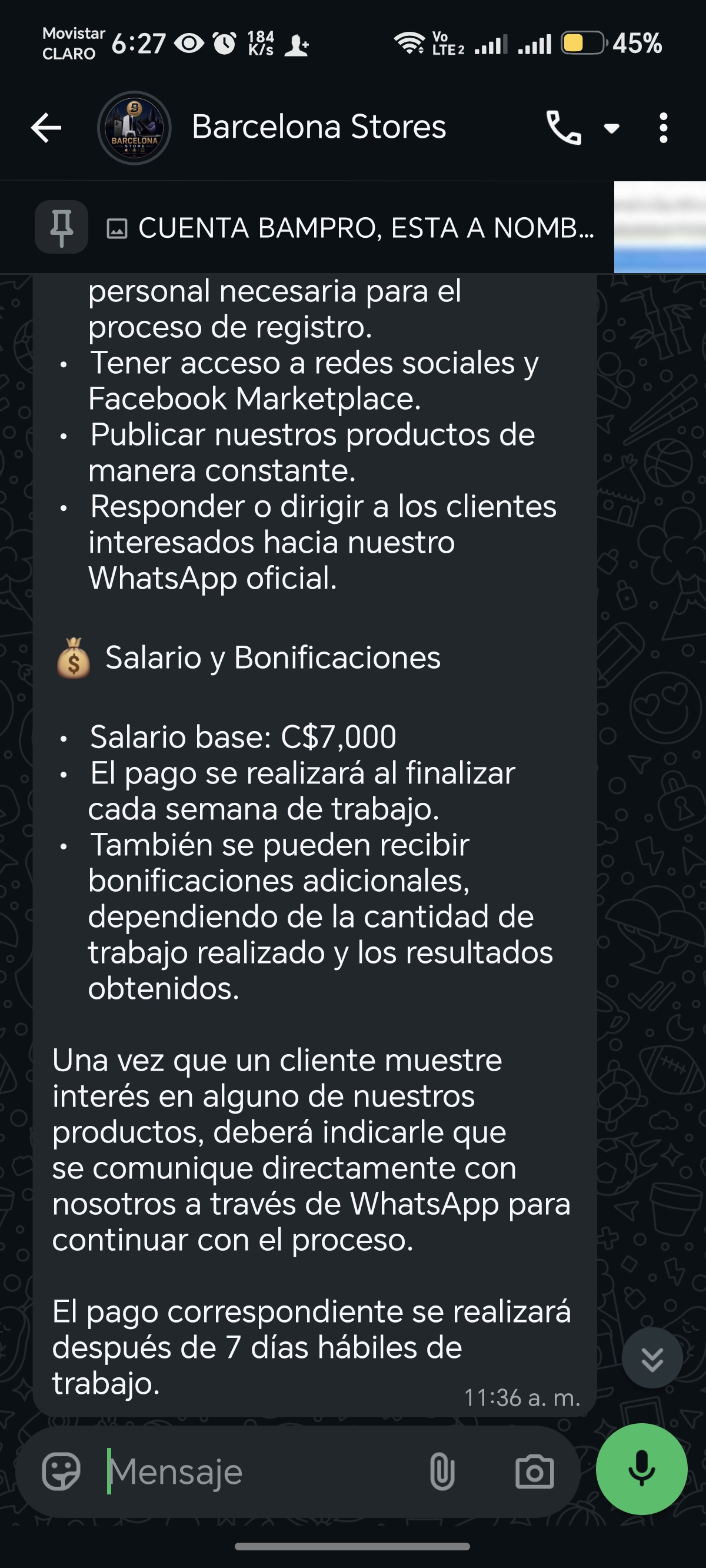 Scam Alert - Barcelona Stores Cell Phone Store - image 4