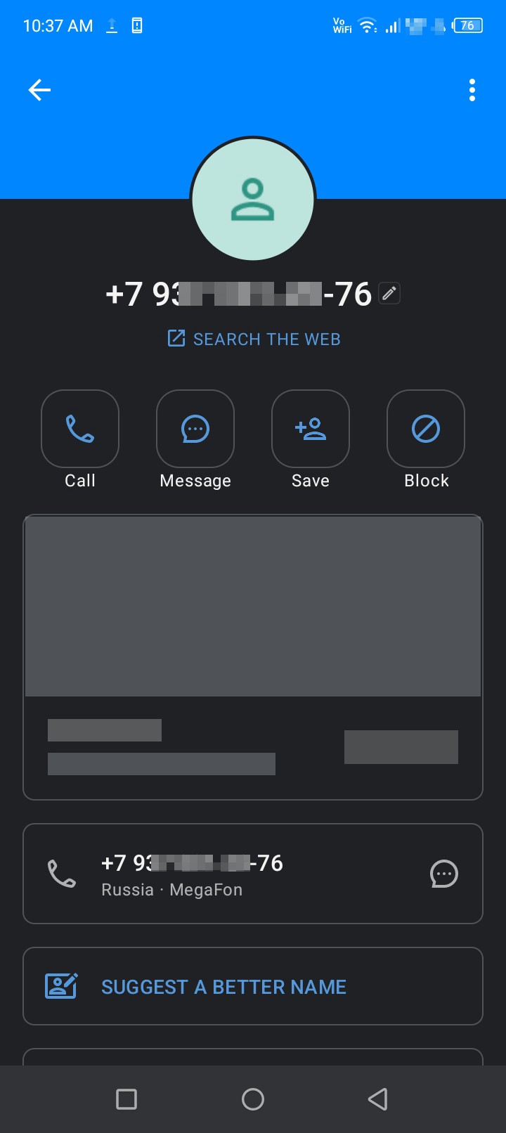 call from Russia