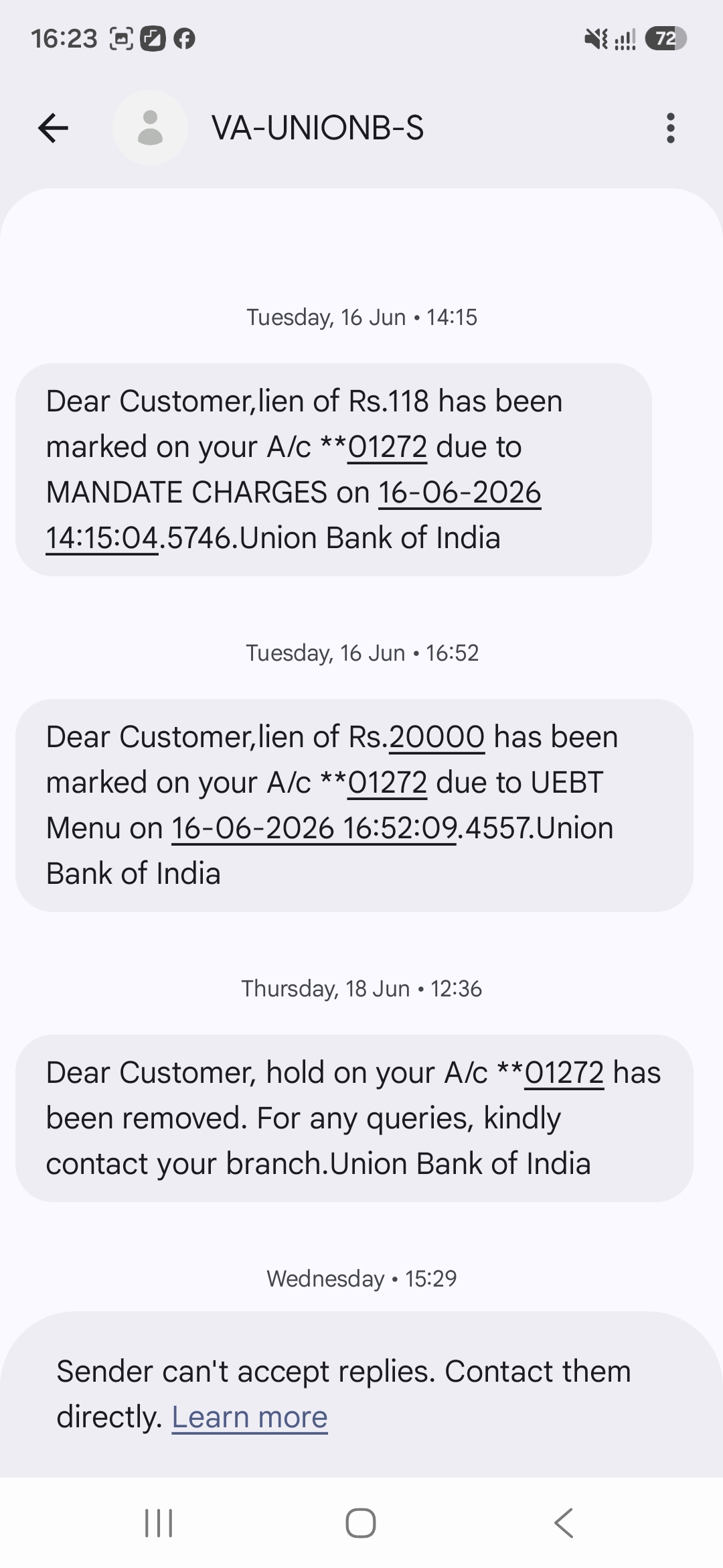 Sir, 70,000 rupees were deducted from my account on June 3rd, and after that, my phone got disconnected.