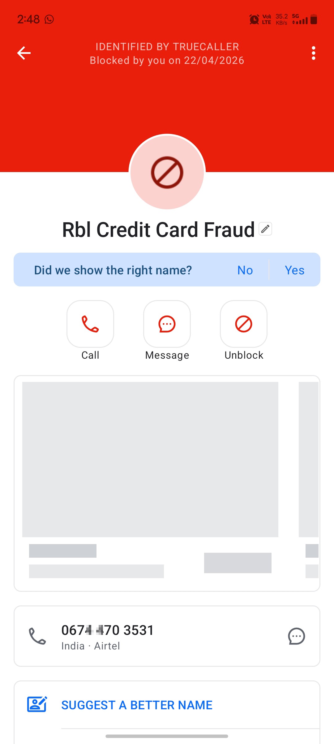 call from this no many times ,it claims free credit card without any documents 